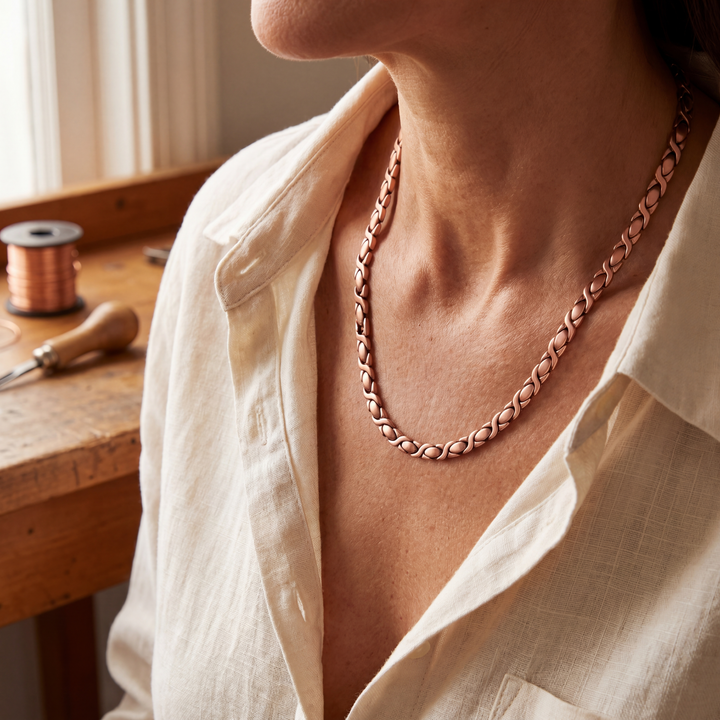 Betty's Cedar Copper Necklace