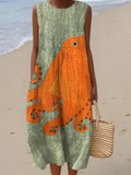 NORA | OCEANIC MIDI DRESS