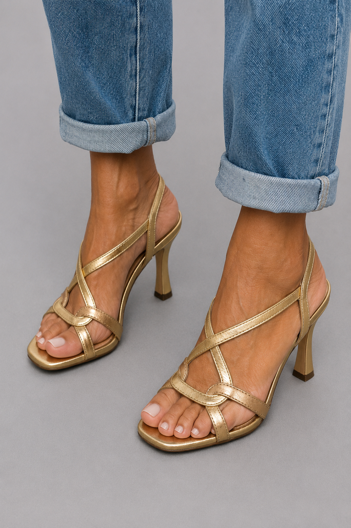 Cassie | Golden Summer Charm Sandals