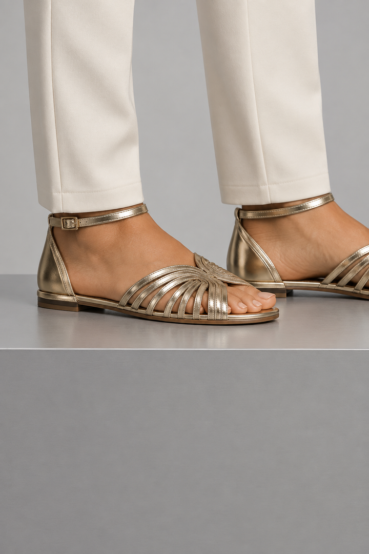 Gia | Golden Jewel Sandals