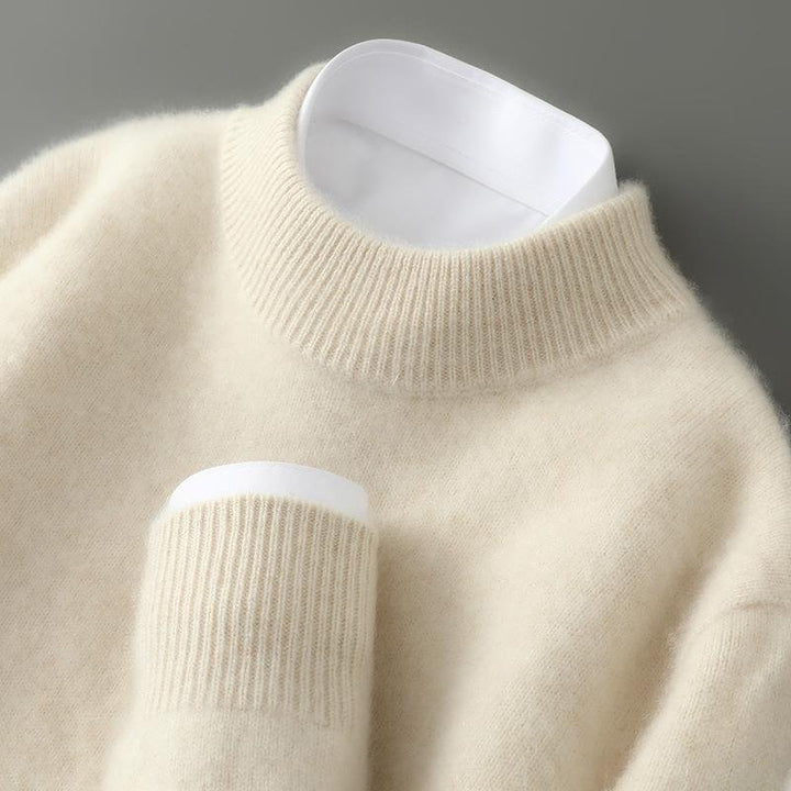 Mary | Cashmere-Blend Mock Neck Sweater