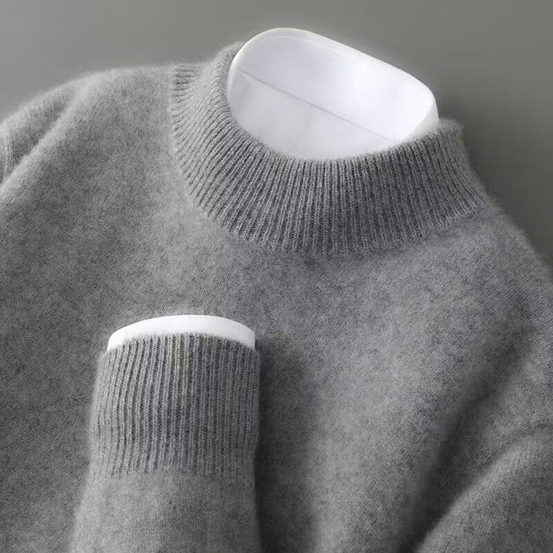 Mary | Cashmere-Blend Mock Neck Sweater