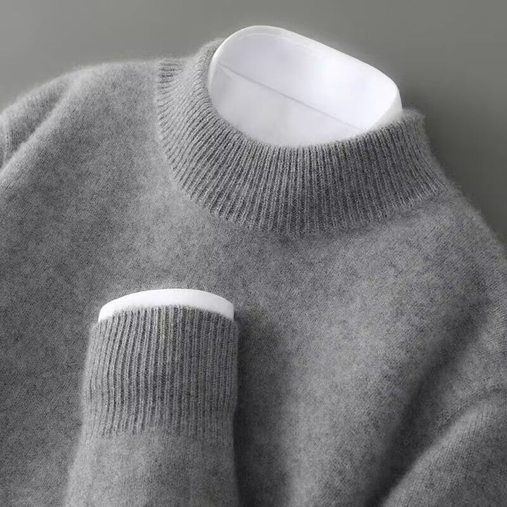 Mary | Cashmere-Blend Mock Neck Sweater