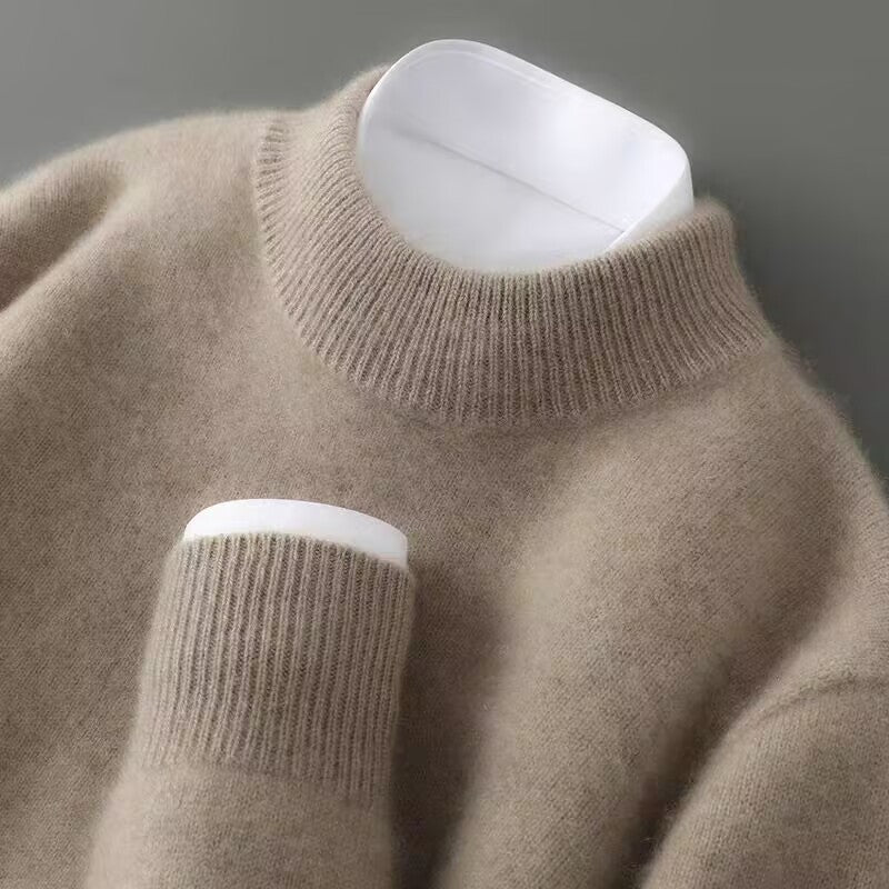 Mary | Cashmere-Blend Mock Neck Sweater