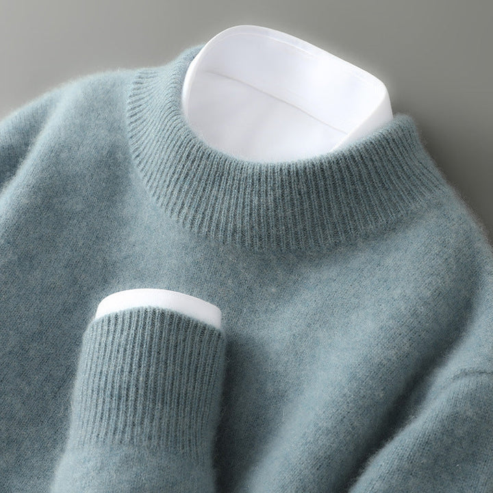 Mary | Cashmere-Blend Mock Neck Sweater