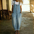 Mara | Vintage Cotton Denim-Look Overalls