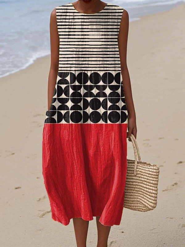 NELE | COLORBLOCK MIDI DRESS