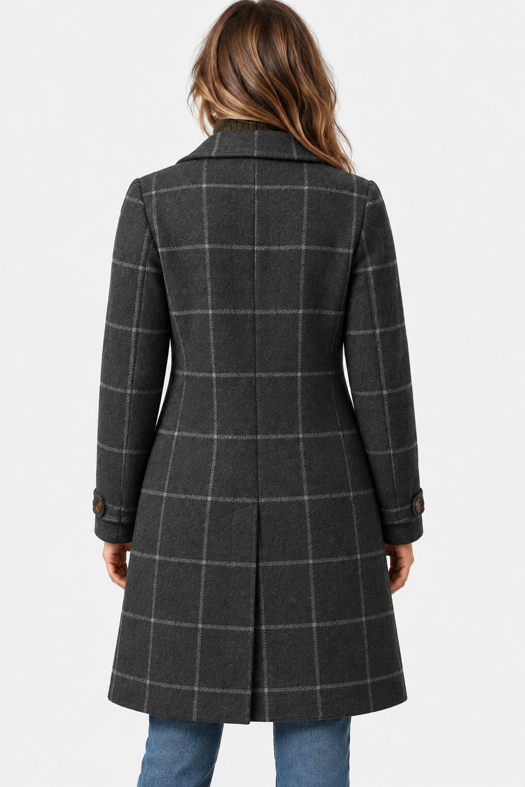 Lisa | Checked Longline Coat