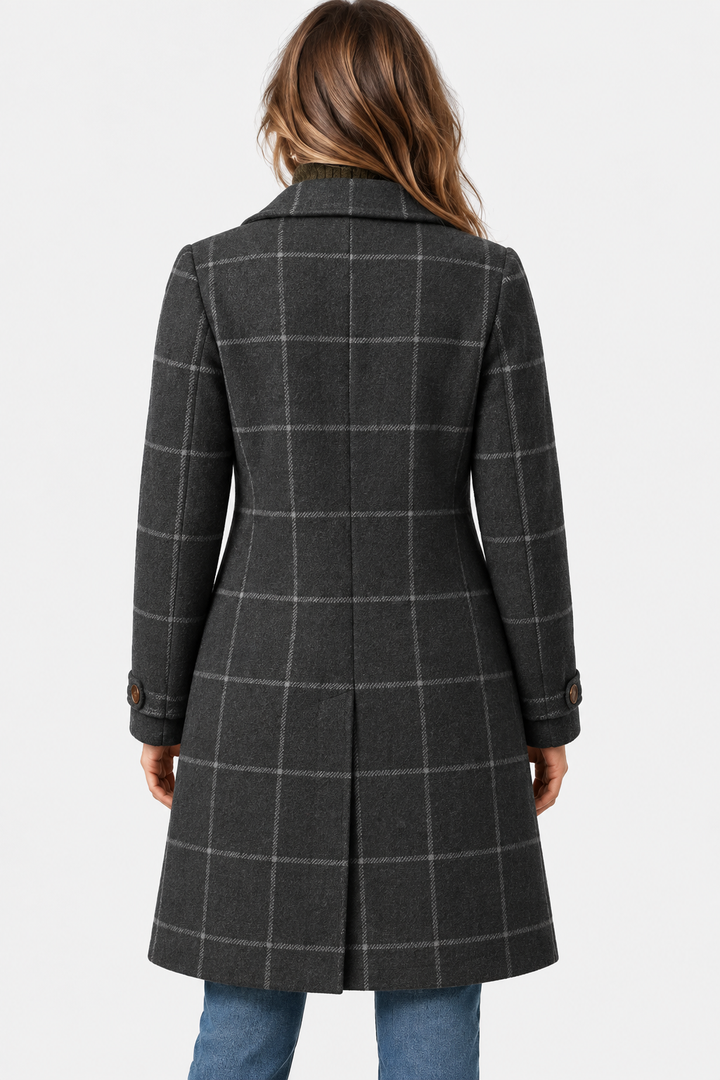 Lisa | Checked Longline Coat