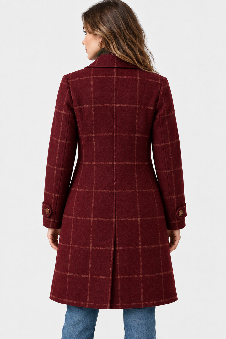Lisa | Checked Longline Coat