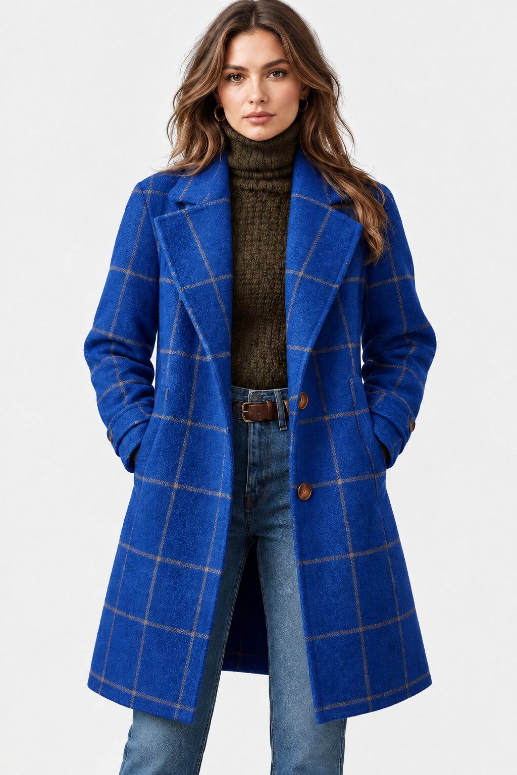 Lisa | Checked Longline Coat