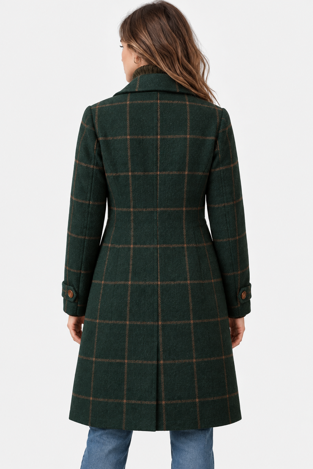 Lisa | Checked Longline Coat