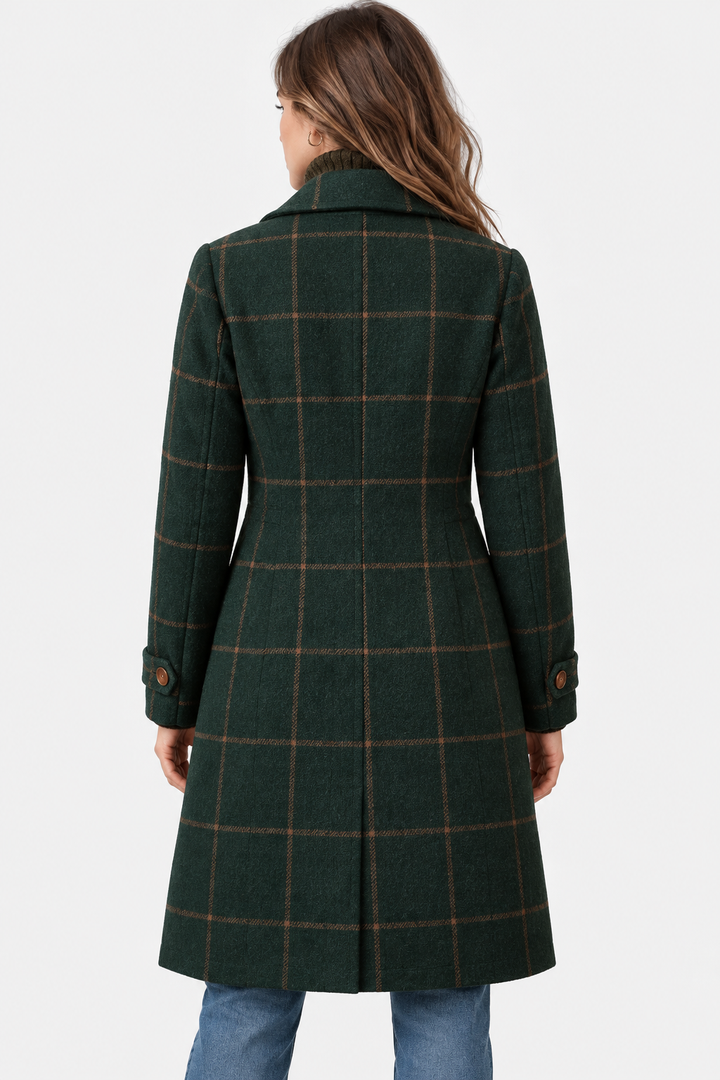 Lisa | Checked Longline Coat
