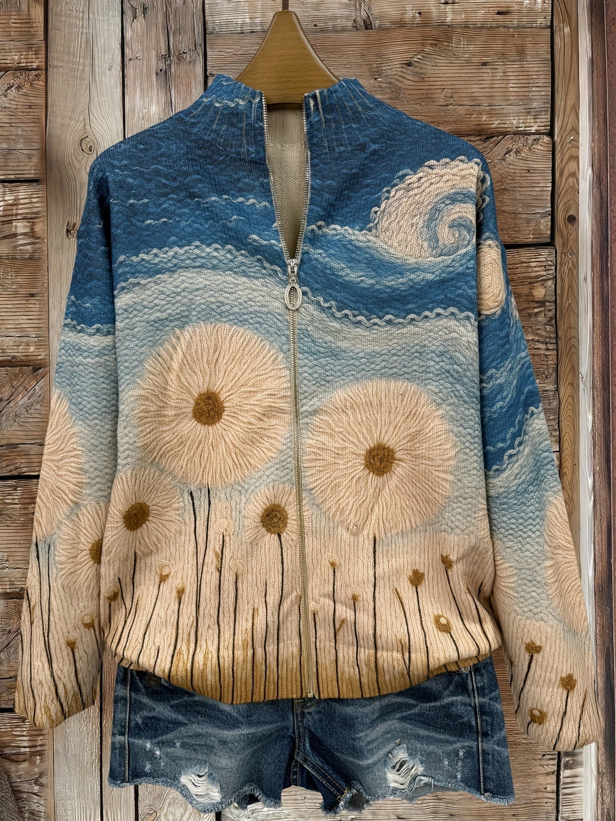 Glenys | Dandelion Meadow Zip Cardigan