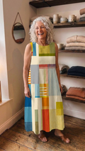 AIDA | GEOMETRIC MIDI DRESS