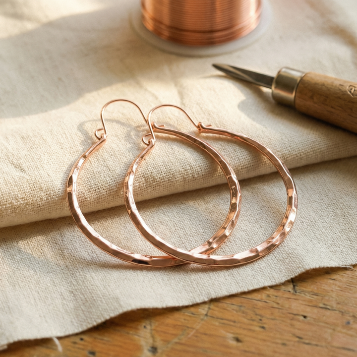 Betty's Willow Copper Earrings
