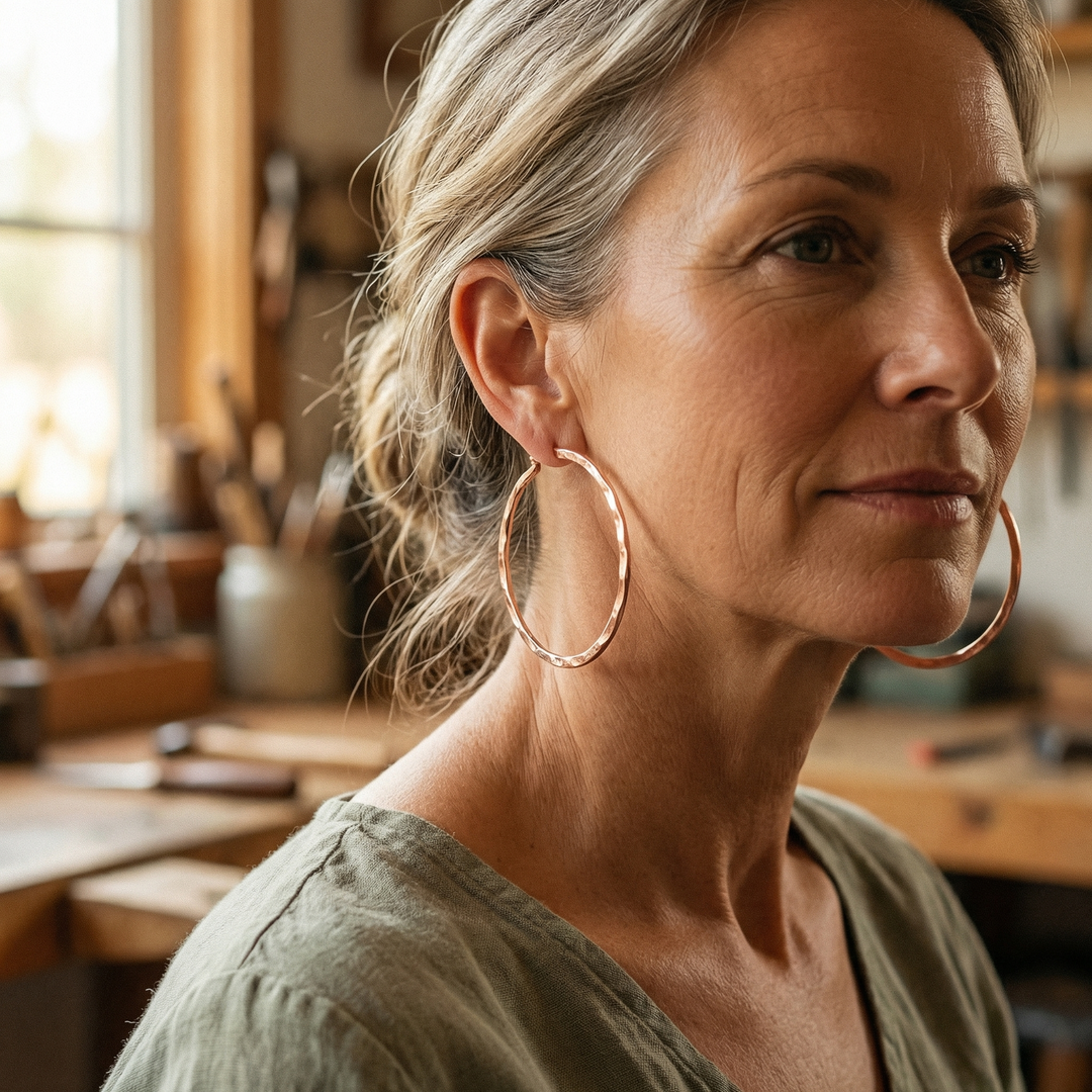 Betty's Willow Copper Earrings