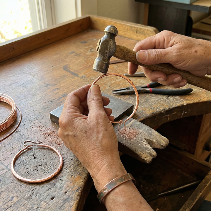 Betty's Willow Copper Earrings