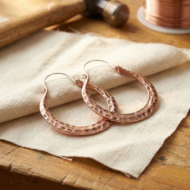 Betty's Ember Copper Earrings