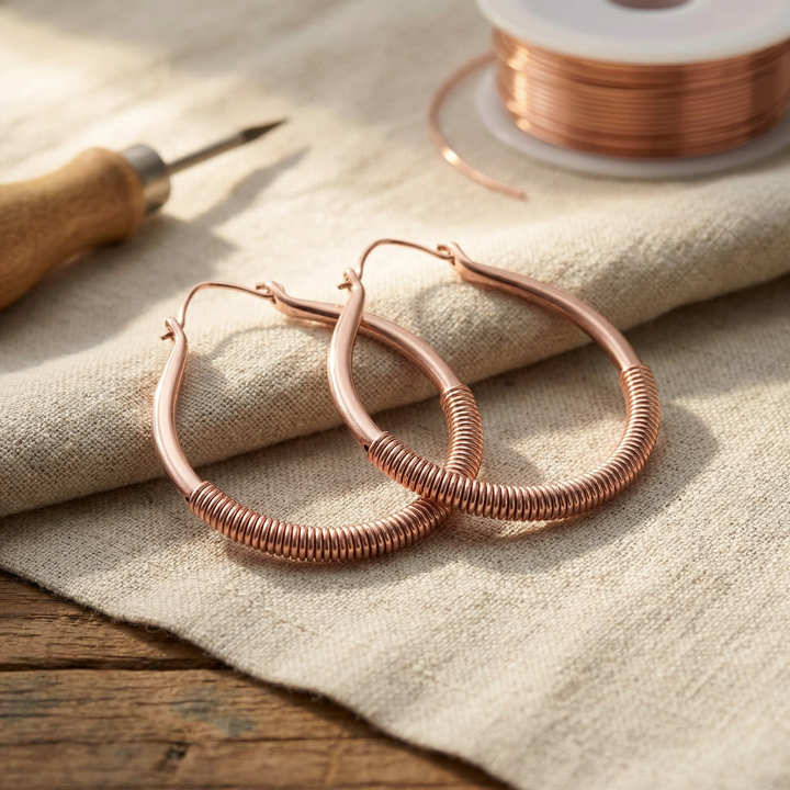 Betty's Creek Copper Earrings