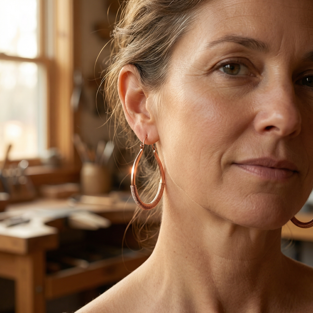 Betty's Creek Copper Earrings