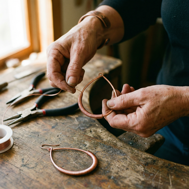 Betty's Creek Copper Earrings