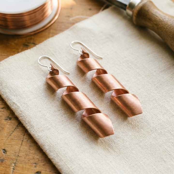 Betty's Dusk Copper Earrings