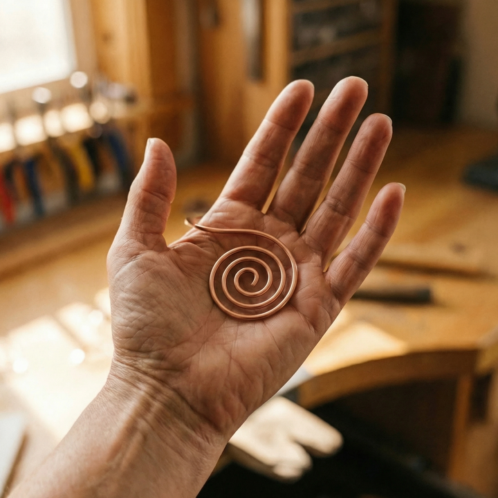 Betty's Flow Copper Hand Spiral