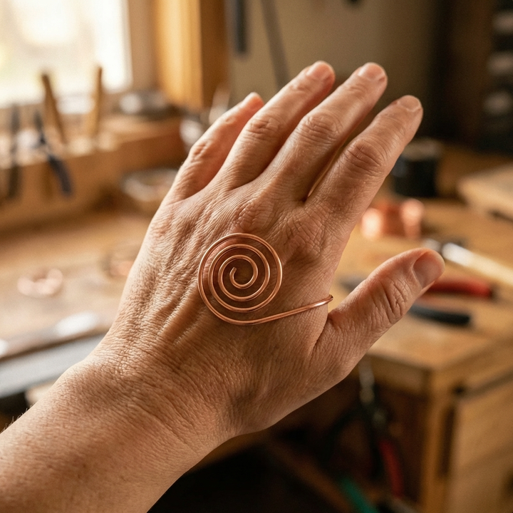 Betty's Flow Copper Hand Spiral
