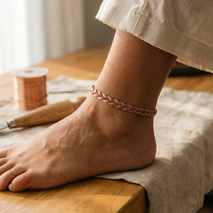 Betty's Reed Copper Anklet