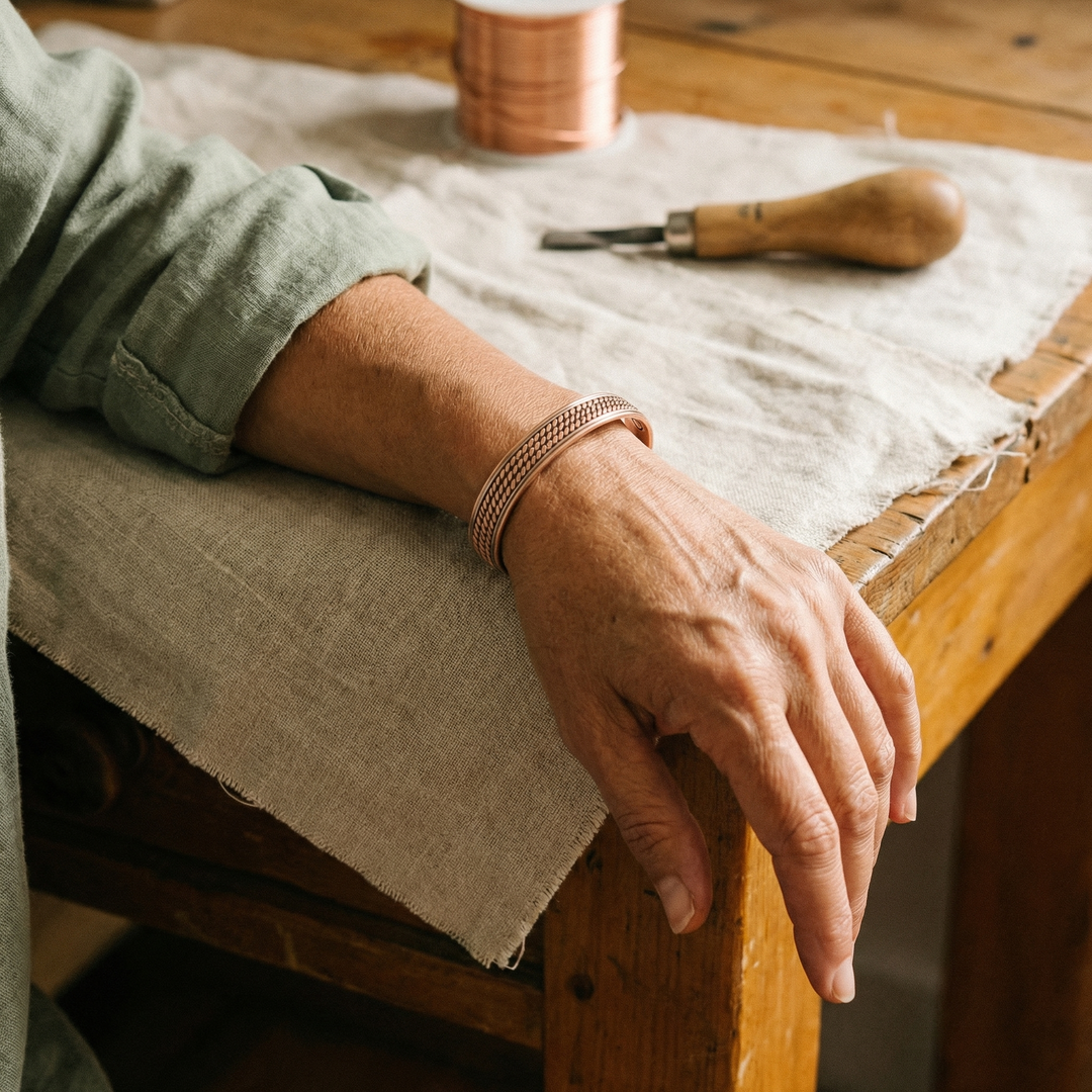 Betty's Wave Copper Bracelet