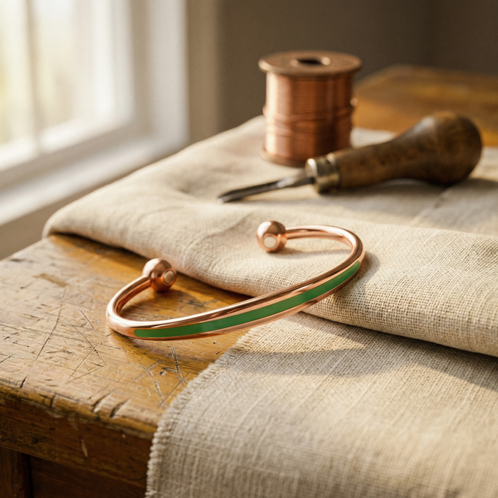 Betty's Jade Copper Bracelet