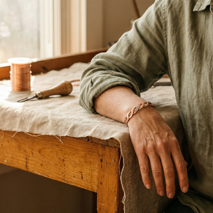 Betty's Seam Copper Bracelet