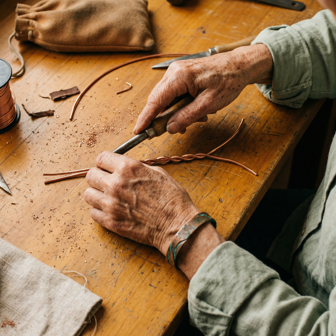 Betty's Seam Copper Bracelet
