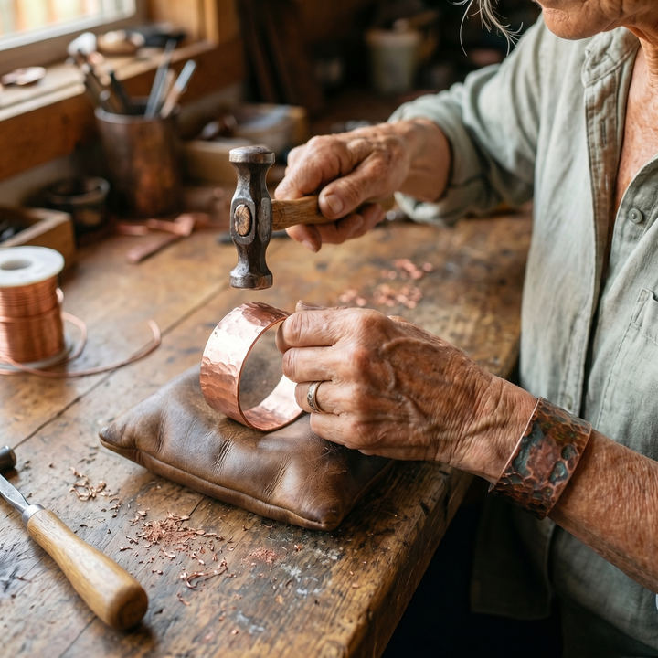 Betty's Anvil Copper Bracelet