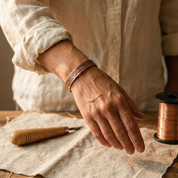 Betty's Moss Copper Bracelet