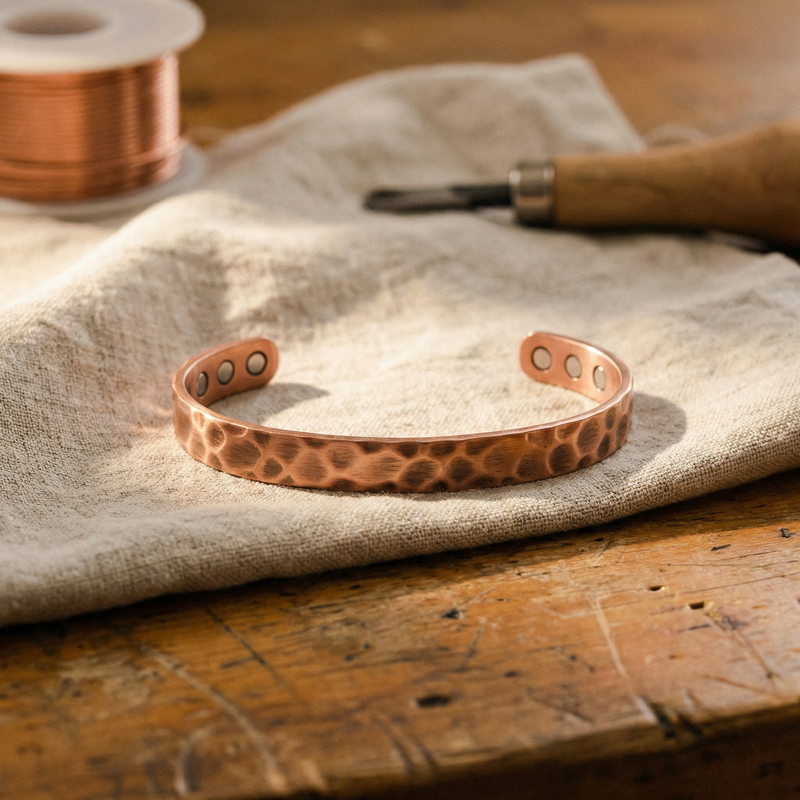 Betty's Furrow Copper Bracelet