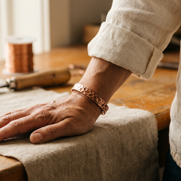 Betty's Furrow Copper Bracelet