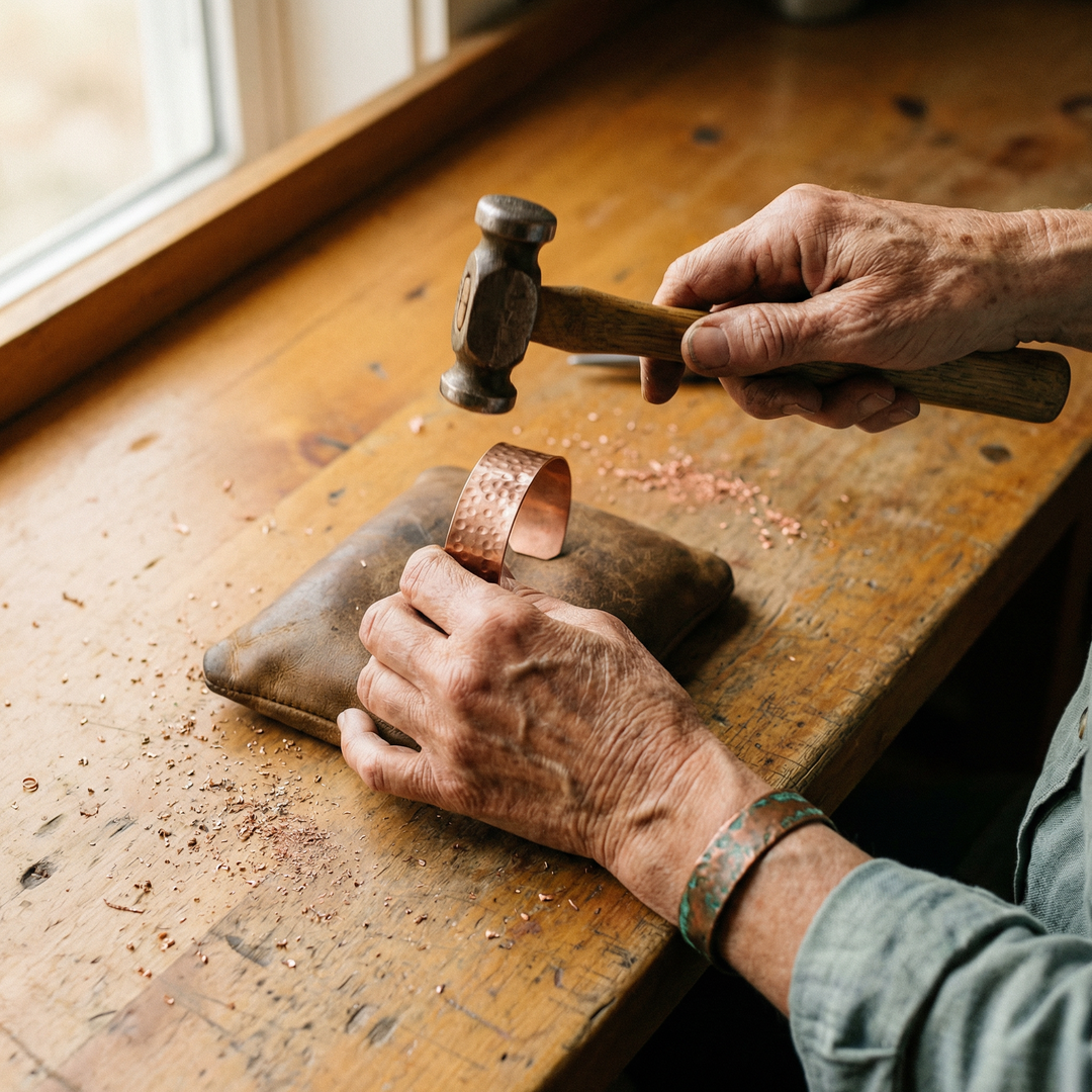 Betty's Furrow Copper Bracelet