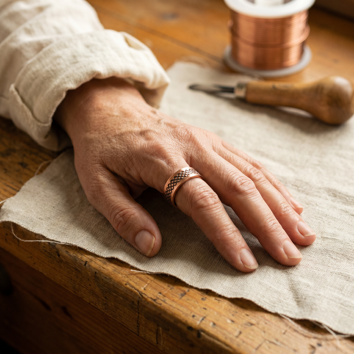 Betty's Grid Copper Ring
