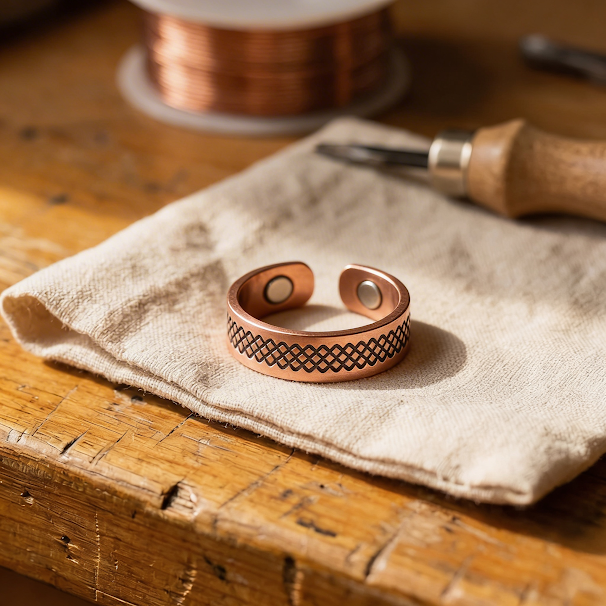 Betty's Grid Copper Ring