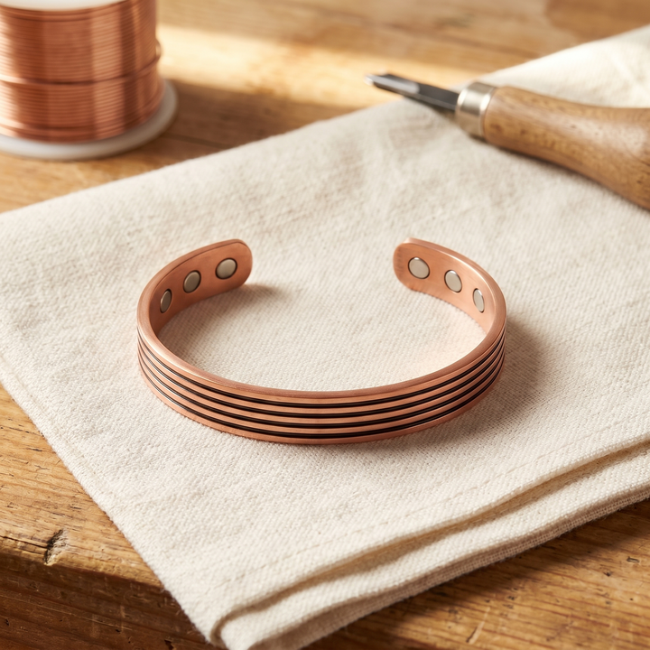Betty's Sage Copper Bracelet