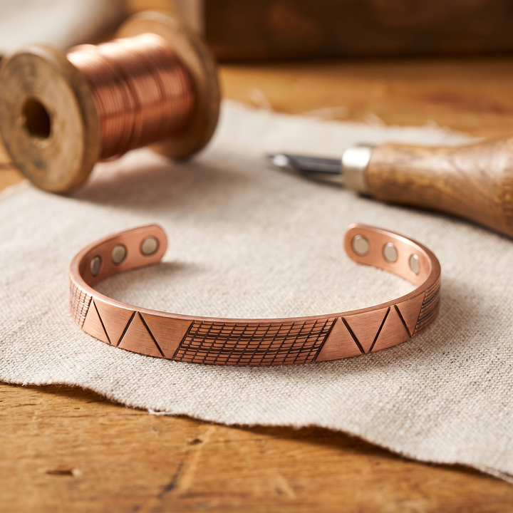 Betty's Crest Copper Bracelet