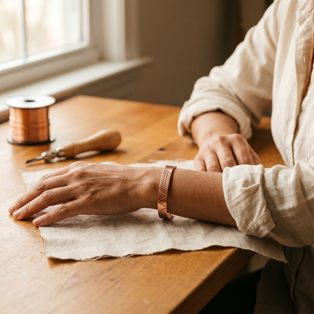 Betty's Crest Copper Bracelet