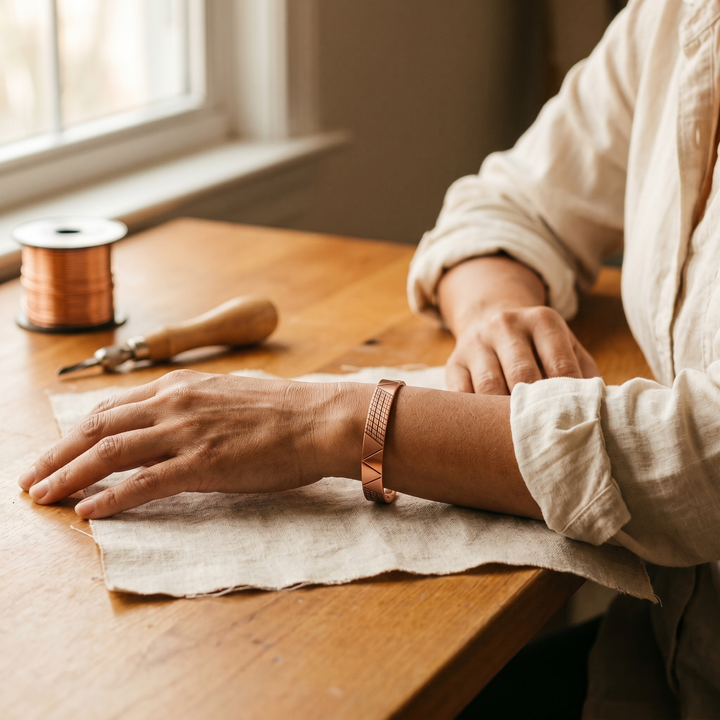 Betty's Crest Copper Bracelet
