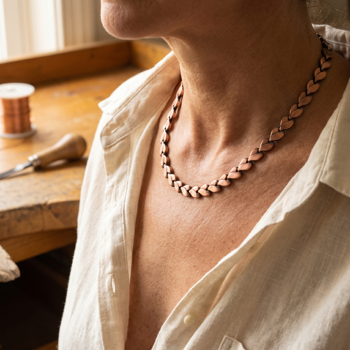 Betty's Briar Copper Necklace