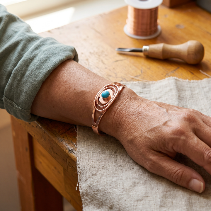 Betty's Sedge Copper Bracelet