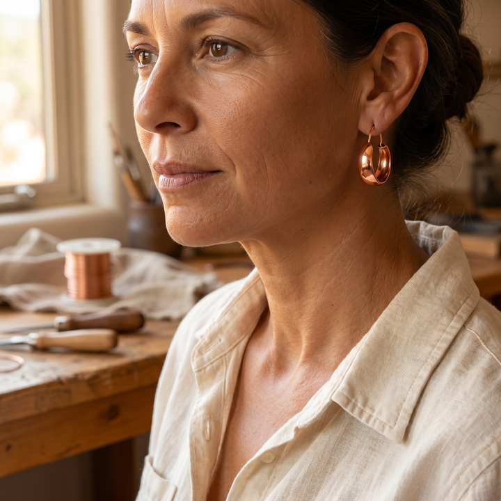 Betty's Dell Copper Earrings