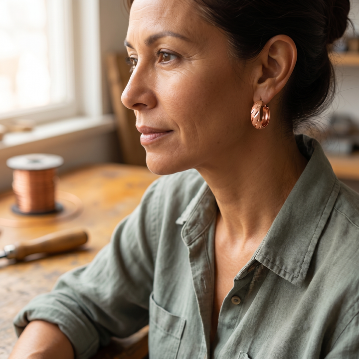 Betty's Vale Copper Earrings