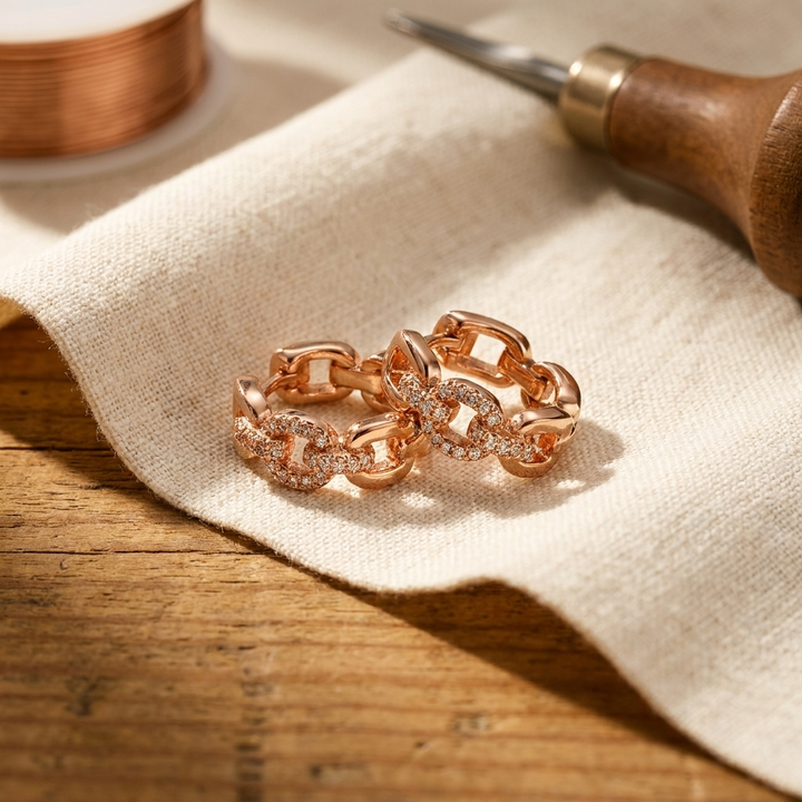 Betty's Tor Copper Earrings